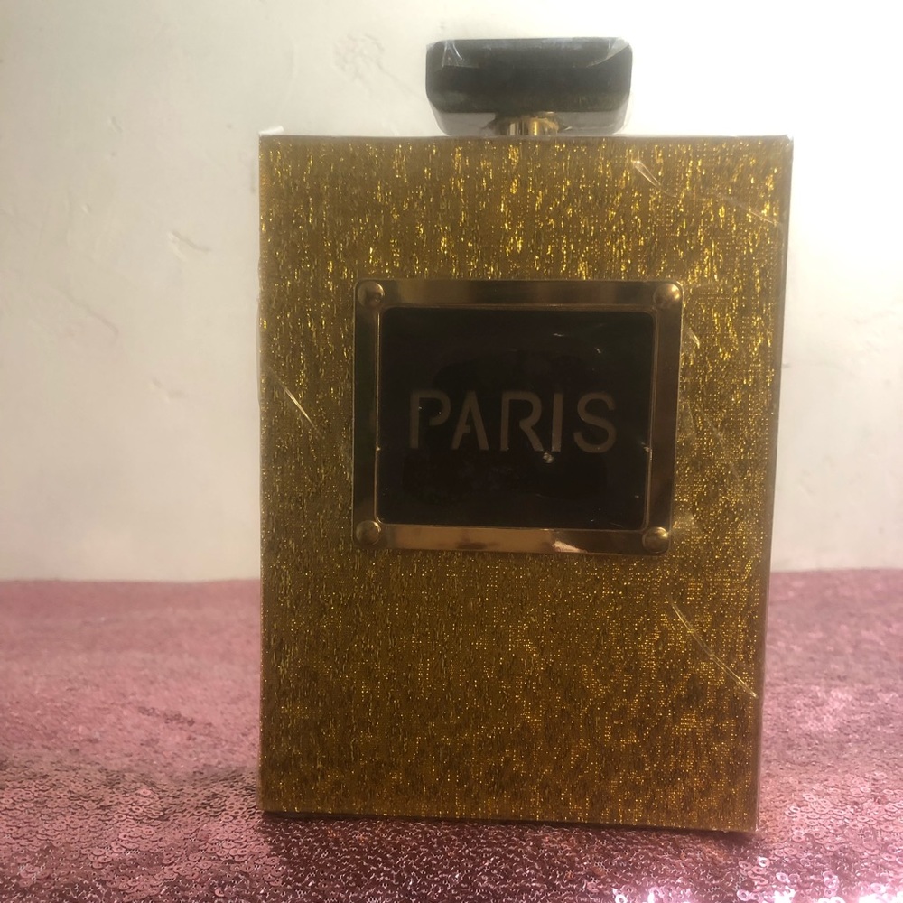 Gold & Black “Paris” purse
